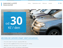 Tablet Screenshot of letiste-parking.cz